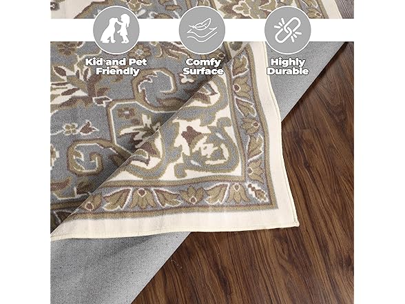 Superior Traditional Vintage Medallion Floral Scroll Rug (Your Choice)