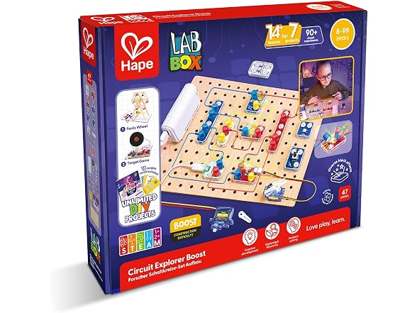 Hape Lab Box Circuit Explorer Boost - STEAM Science Kit