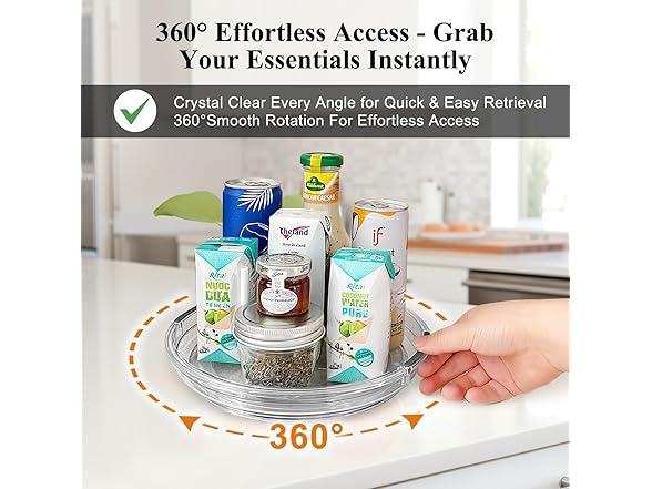 Clear Lazy Susan Organizer