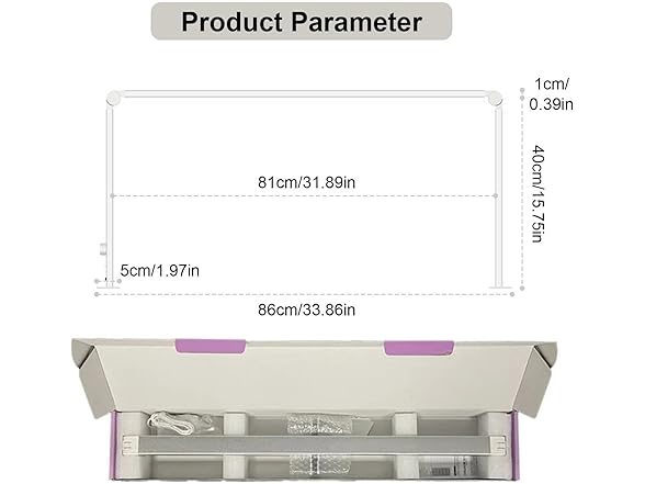Foldable Square Nail Table Lamp