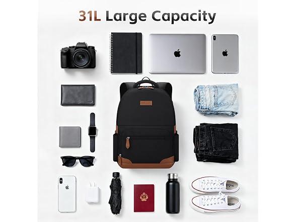 RealCool 15.6-17.3" Laptop Backpack, 31L