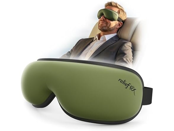 ReliefRX Eye Massager Heat/Cool Sage Green