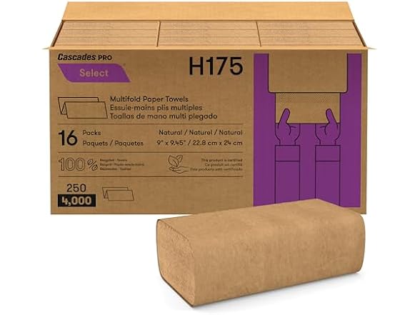 Cascades PRO Multifold Towels 4000 Sheets