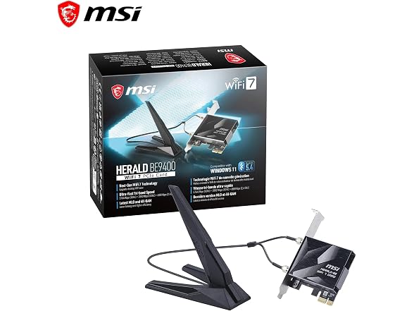 MSI Herald BE9400 PCIe Card WiFi 7