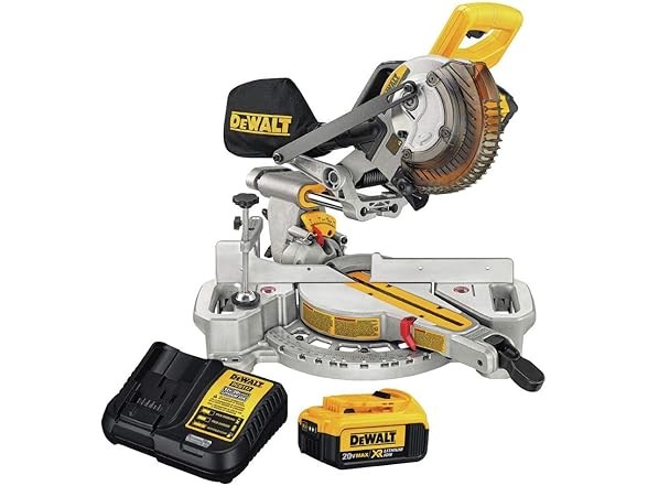 DEWALT DCS361M1 20V MAX* 7-1/4-Inch Miter Saw Kit