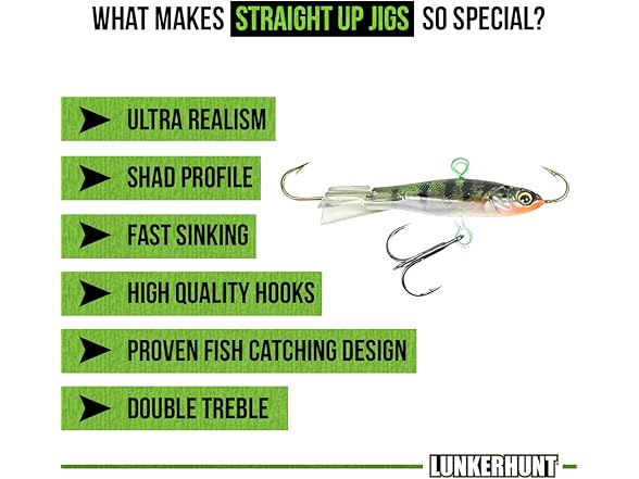LUNKERHUNT Ice Fishing Jigs