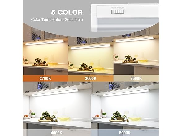 36inch Linkable Under Cabinet Lighting Hardwired Plug-in