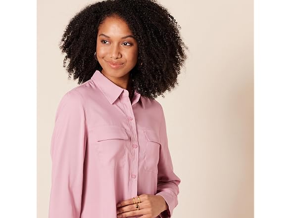 Amazon Essentials Women (XL) Georgette Long Shirt