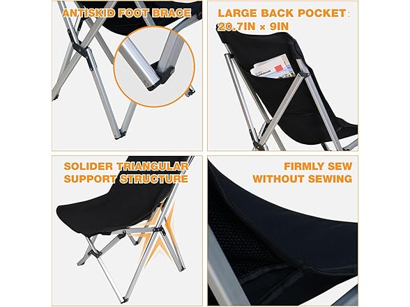 PACBEAR Aluminum Alloy Camping Chair