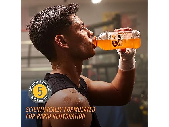 12PkGatorlyte Rapid Rehydration Drink, Strawberry Kiwi