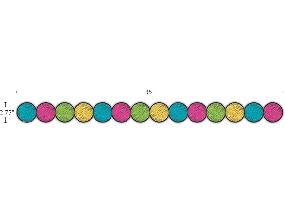 Teacher Created Resources Chalkboard Brights Circle Border