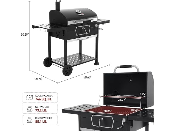 Royal Gourmet CD2030AN 30" Charcoal Grill