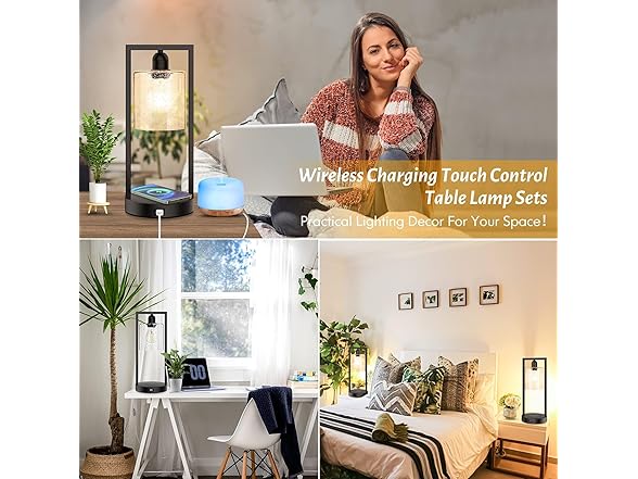Wireless Touch Control Table Lamps