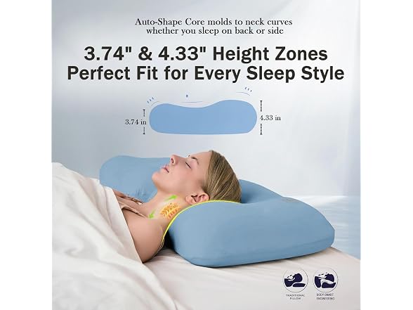 HighBeds Cervical Neck Pillow - Side