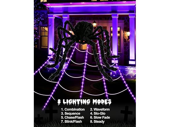 ECOHDT Brighter Spider Webs Halloween