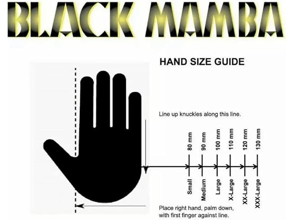 Black Mamba Super Strong Nitrile 100 Glove (LARGE)