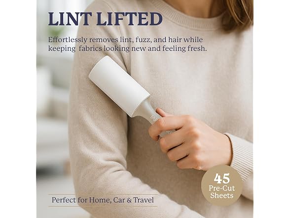Farberware Fabric Shaver & Lint Roller Set, Small, Portable