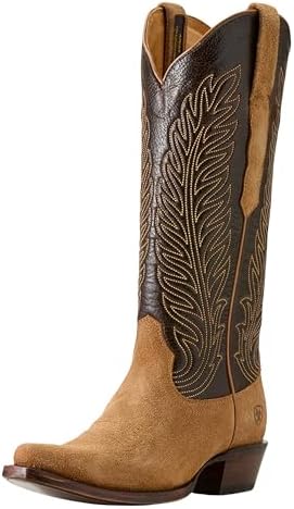 ARIAT Women's Yellowstone Arena Dirt Western Boot, Tan Roughout/Toffee Crunch, 11