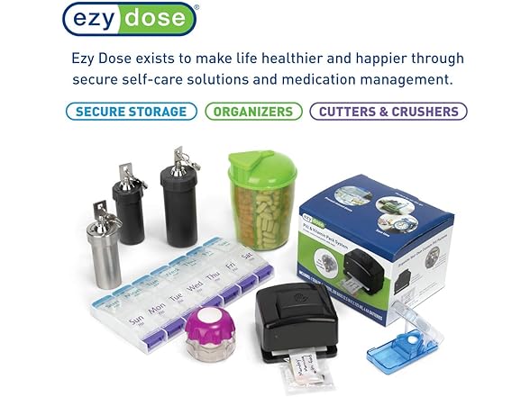 EZY DOSE Daily Pocket Pill Organizer