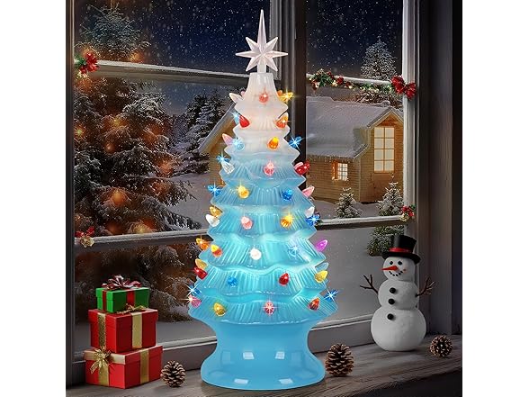Lakumu B0F5V14T7G Resin Christmas Tree BU