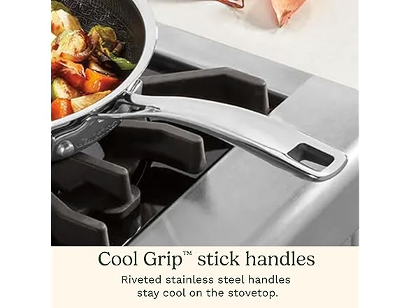 Cuisinart FusionPlus Hybrid Nonstick Stainless Steel Cookware, 8-inch Skillet 