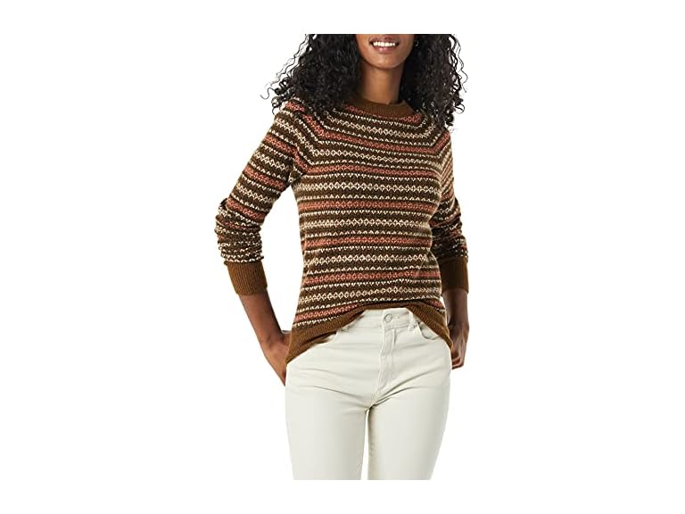 Dark Chestnut Brown Geo Print