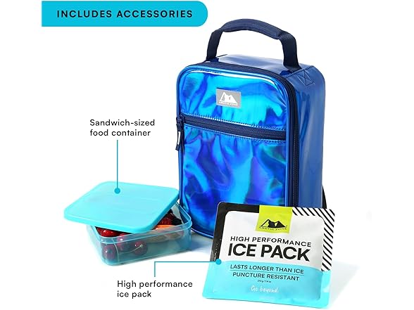 Arctic Zone Arctic Zone Chrome Lunch Box Combo with 21