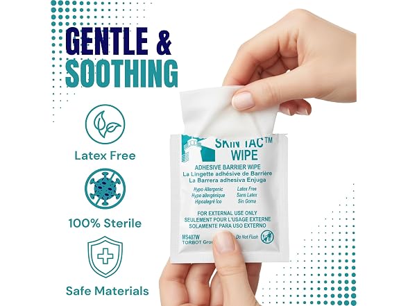 TORBOT Group Skin-Tac-H Adhesive Barrier Wipes
