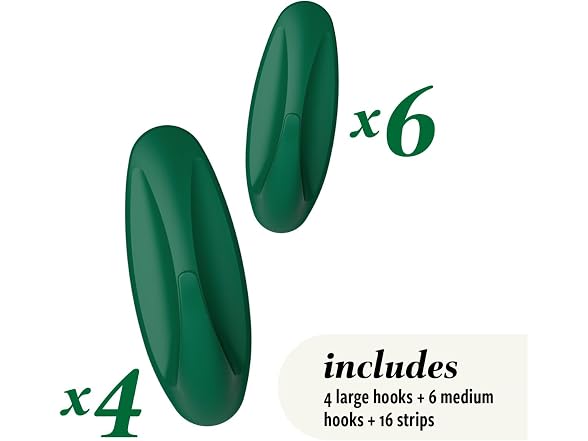 Command Mixed Designer Hook Pack, Watermelon, 10 Hooks