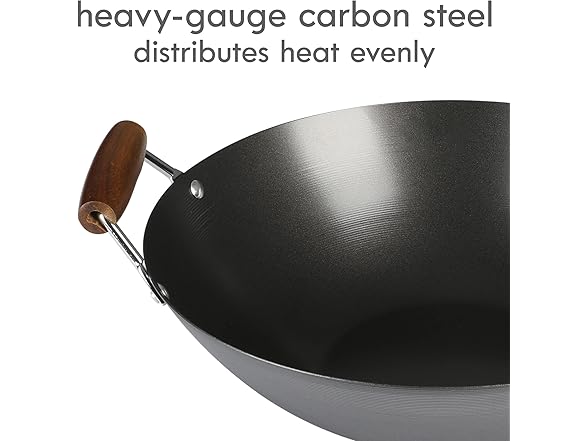 Kenmore Carbon Steel Wok 14in