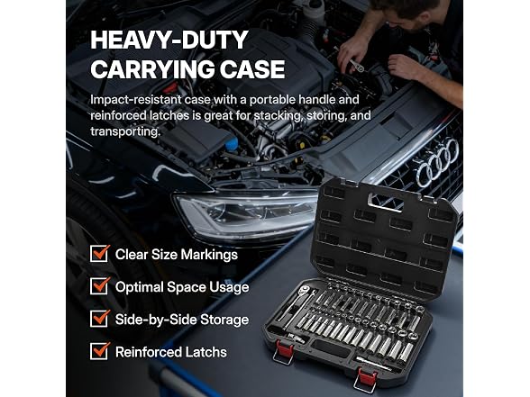 BLACK CANYON 1/4 in Drive Socket Set of 53