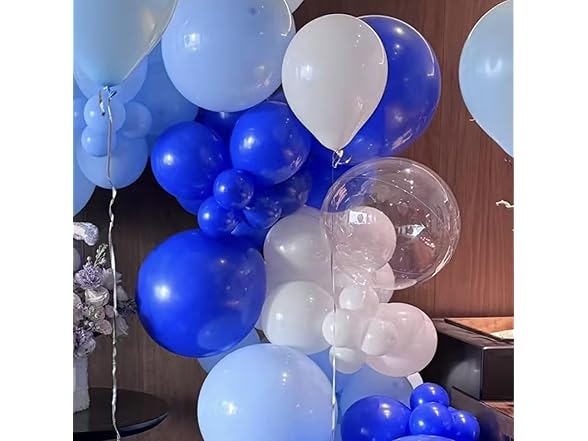 200 Pieces Blue UV Neon Balloons