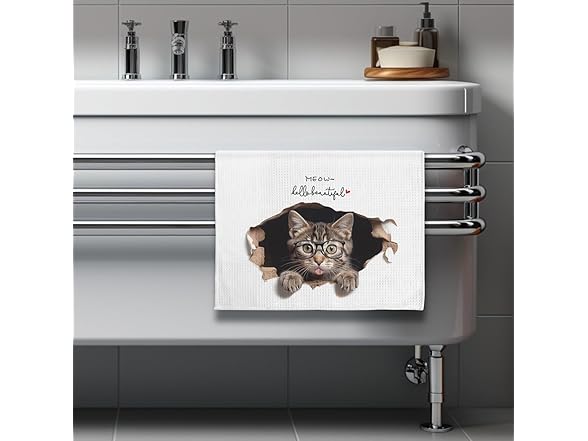 Funny Decorative Cat Kitchen Towels
