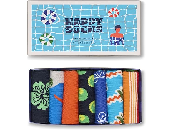 Happy Socks Unisex Seven Day Gift Set