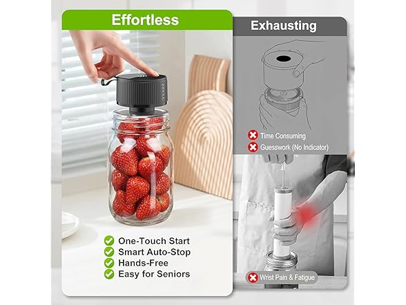Zeclu Electric Mason Jar Vacuum Sealer