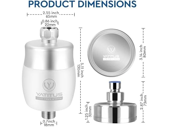 YATITUS Shower Filter Head