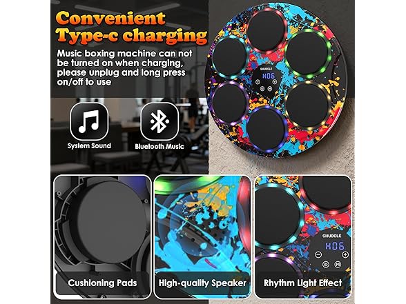 Music Boxing Machine with Gloves