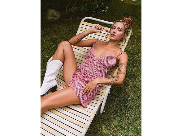 Princess Polly Lille Gingham Bow Tie Set