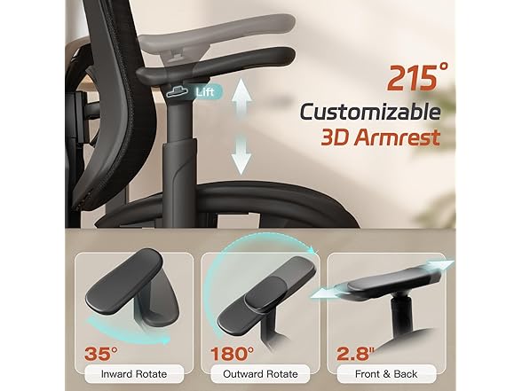 NexHut office chair with lumbar support
