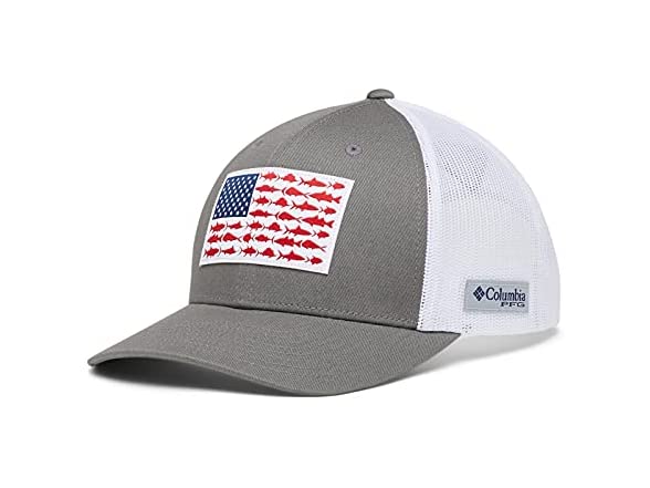 Columbia PFG Snap Back Fish Flag Ballcap