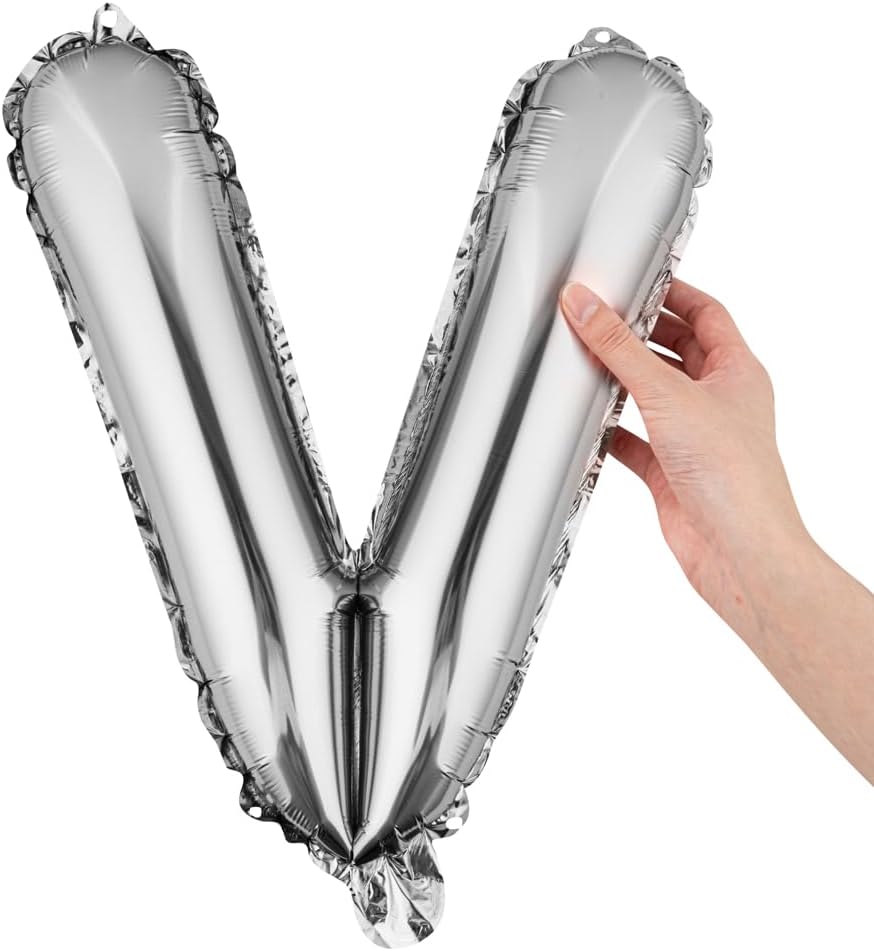 Restaurantware-Balloonify 16 Inch Letter Balloon "V" Black - Gallery 9