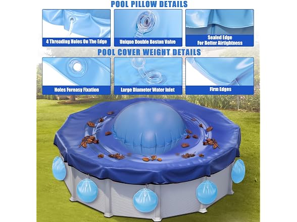 UJG 5 Ft Pool Pillows