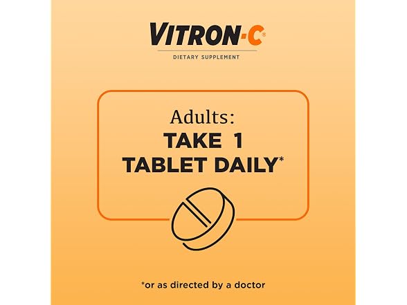 VitronC Iron Supplement Vitamin C 60ct