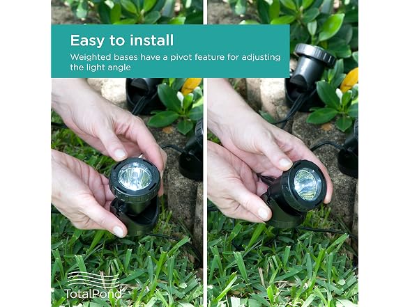 TotalPond Pond and Landscape LED Lights, 3-Piece Set