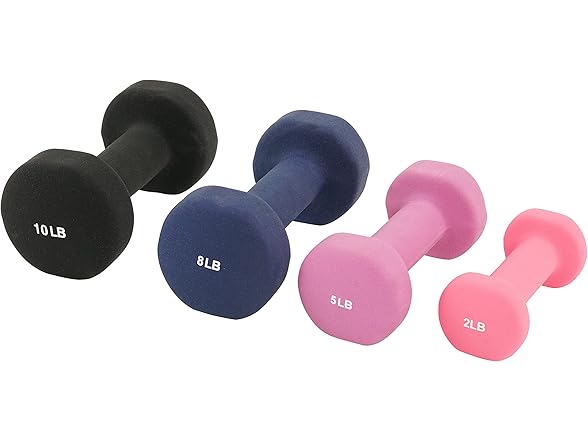 Sunny Health & Fitness Neoprene Dumbbell - 2lbs- Pair