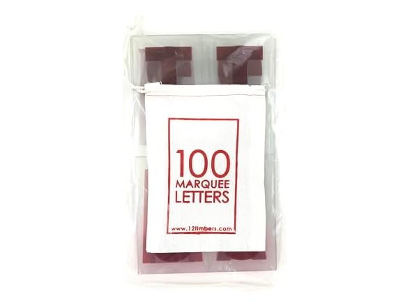 TWELVE TIMBERS 5 INCH Marquee Letters