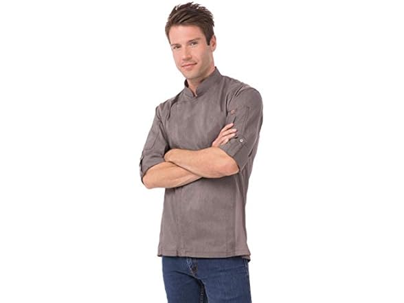 Chef Works Men's Hartford Chef Coat (L)