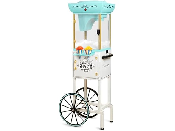 Nostalgia Shaved Ice Machine, Aqua