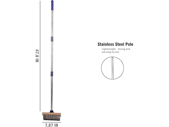 Geero 7.87'' Premium Wire Wood Brush