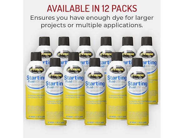 Pyroil Starting Fluid 11oz, 12 Pack